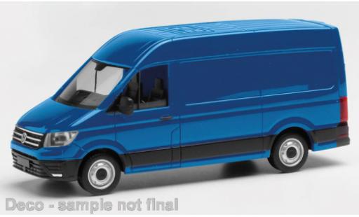 Diecast model cars Volkswagen Crafter Base fourgon HD blue 1/87 Herpa