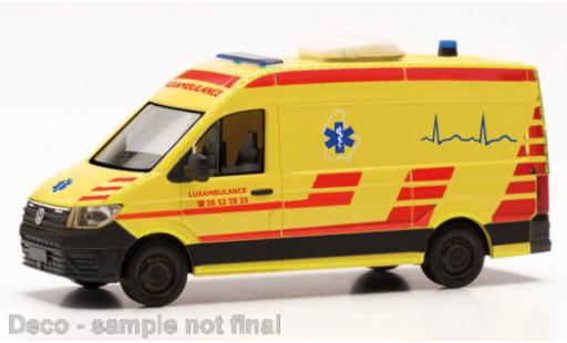 Diecast model cars Volkswagen Crafter Base RTW Luxambulance (L) 1/87 Herpa