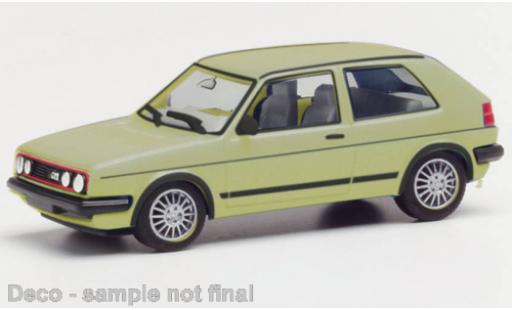 Diecast model cars Volkswagen Golf GTI II metallise la chaux 1/87 Herpa