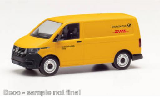 Diecast model cars Volkswagen T6 T6.1 .1 fourgon Allemand Post / DHL 1/87 Herpa