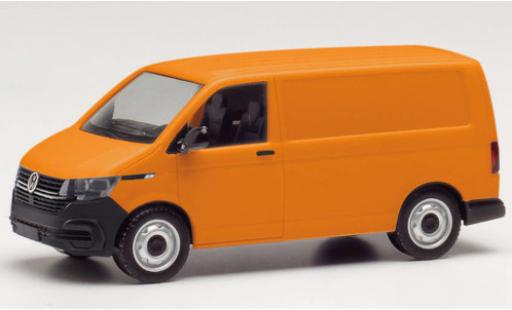 Diecast model cars Volkswagen T6 T6.1 .1 van orange 1/87 Herpa