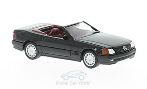 Diecast model cars Mercedes 500 Base (R129) metallic black 1/87 Herpa