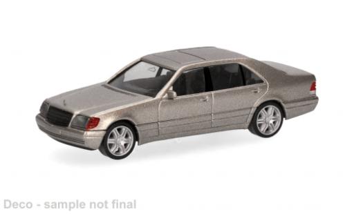 Diecast model cars Mercedes 600 Base SEL V12 silver 1/87 Herpa