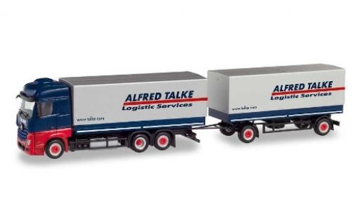 Diecast model cars Mercedes Actros Bigspace Alfred Talke Plan-camion avec remorque 1/87 Herpa
