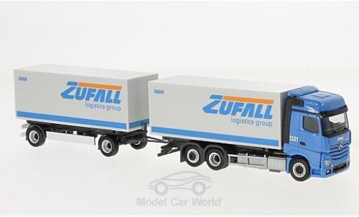 Diecast model cars Mercedes Actros Bigspace Zufall Wechseltrunk-H&Atilde;&curren;ngerzug 1/87 Herpa