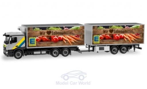 Diecast model cars Mercedes CLA Classicspace Actros EDEKA 2011 K&Atilde;&frac14;hltrunk-Tandemh&Atilde;&curren;ngerzug 1/87 Herpa