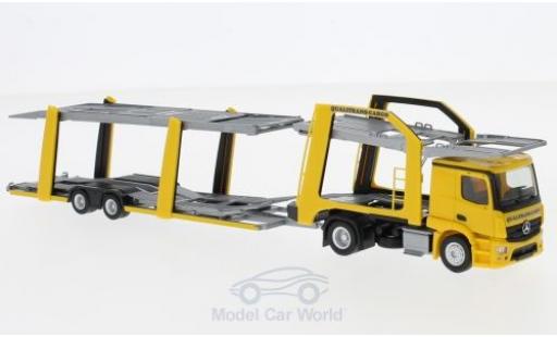 Diecast model cars Mercedes Actros Base Eurolohr Qualitrans Cargo (HU) Autotansporter 1/87 Herpa