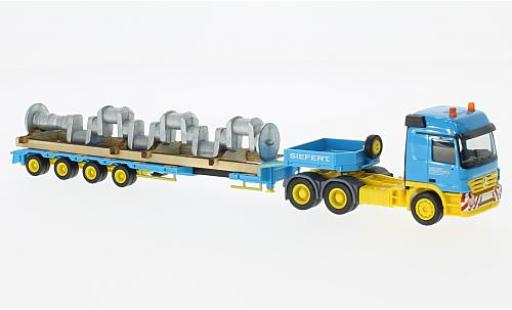 Diecast model cars Mercedes Actros Base L 02 6x4 Siefert Semi bas-SZ avec Kurbelwelle sans Vitrine 1/87 Herpa