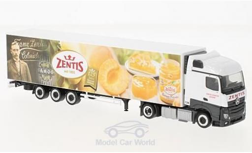 Diecast model cars Mercedes Actros Streamspace 125 Jahre Zentis K&Atilde;&frac14;hltrunk-Lowliner-SZ 1/87 Herpa
