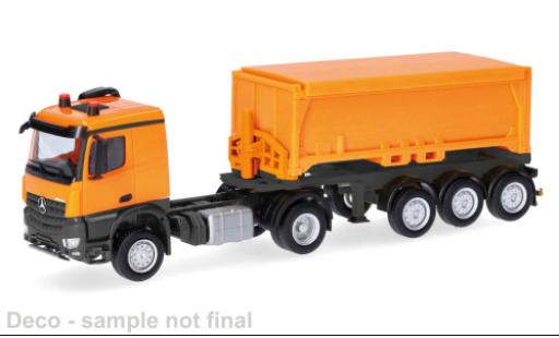 Diecast model cars Mercedes CLA Classicspace Arocs Classicspace 4x4 orange/anthracite 1/87 Herpa