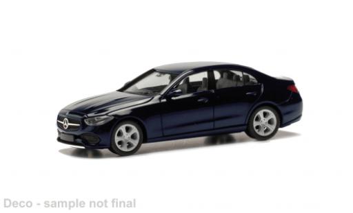 Diecast model cars Mercedes Classe C Base blue 1/87 Herpa