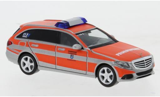 Diecast model cars Mercedes Classe C T-Modell Elegance Fire brigade Saarbr&Atilde;&frac14;cken 1/87 Herpa