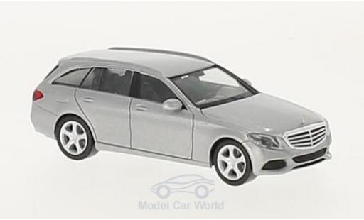 Diecast model cars Mercedes Classe C T-Modell (S205) Elegance grey 1/87 Herpa