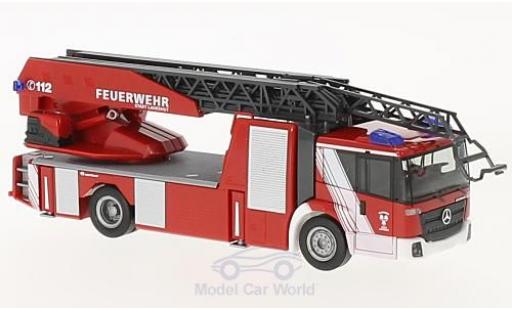 Diecast model cars Mercedes Econic Feuerwehr Drehleiter Fire brigade Landshut 1/87 Herpa