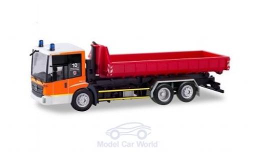 Diecast model cars Mercedes Econic Feuerwehr Fire brigade D&Atilde;&frac14;sseldorf Wechsellader-LKW 1/87 Herpa