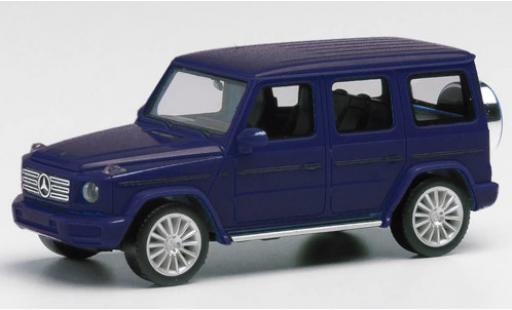 Diecast model cars Mercedes Classe G AMG metallic blue avec -jantes 1/87 Herpa