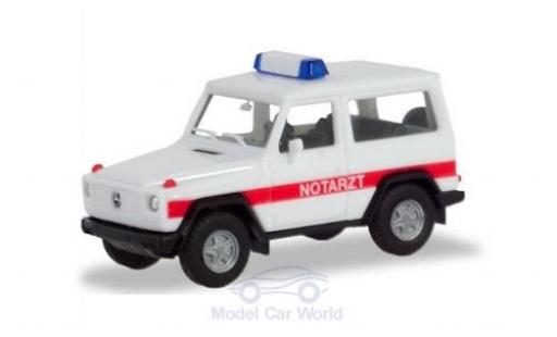 Diecast model cars Mercedes Classe G Utilitaire G-Modell Notarzt 1/87 Herpa