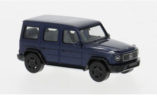 Diecast model cars Mercedes Classe G Base G580 blue 1/87 Herpa