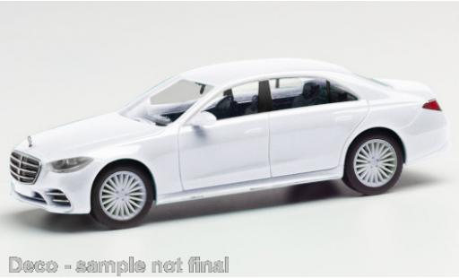 Diecast model cars Mercedes Classe S Base white 1/87 Herpa