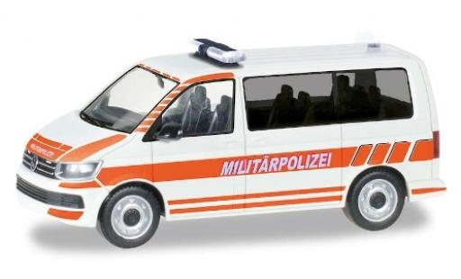 Diecast model cars Volkswagen T6 T6 Bus Milit&Atilde;&curren;rpolice Schweiz 1/87 Herpa