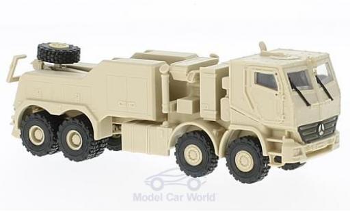 Diecast model cars Mercedes Actros Base matt-beige gepanzertes Bergefahrzeug 1/87 Herpa