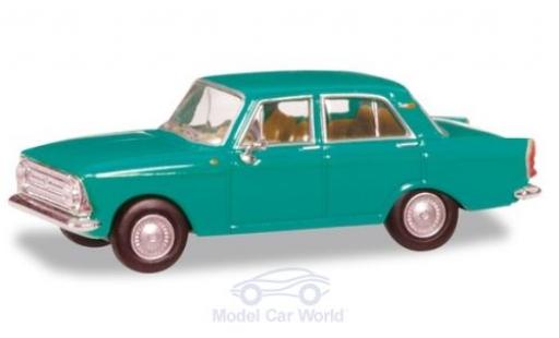 Diecast model cars Moskwitsch 408 Base turquoise 1/87 Herpa