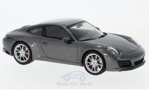 Diecast model cars Porsche 911 S (/2) Carrera metallic grey 1/43 Herpa