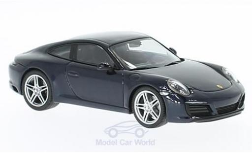 Diecast model cars Porsche 911 SC Carrera 4 Coupe metallic blue 1/43 Herpa