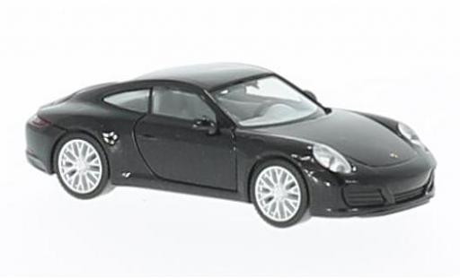Diecast model cars Porsche 911 4S Carrera metallic black 1/87 Herpa
