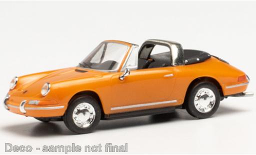 Diecast model cars Porsche 911 Targa orange 1/87 Herpa