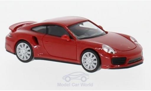 Diecast model cars Porsche 911 Turbo red 1/87 Herpa