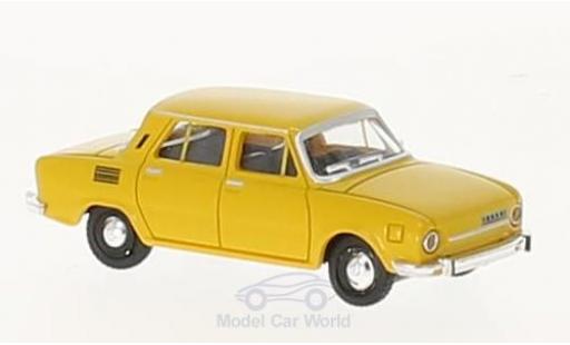 Diecast model cars Skoda 110 L yellow 1/87 Herpa
