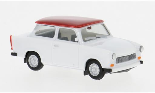 Diecast model cars Trabant 601 Base white/red 1/87 Herpa