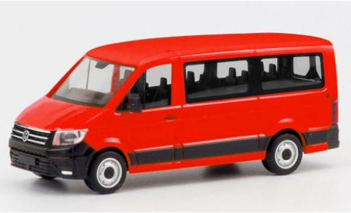 Diecast model cars Volkswagen Crafter Bus FD red 1/87 Herpa