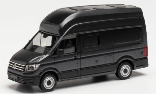Diecast model cars Volkswagen Crafter Grand California 600 metallic grey 1/87 Herpa