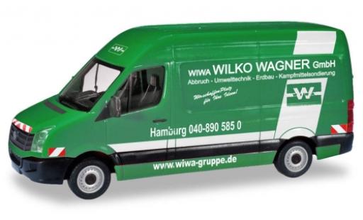 Diecast model cars Volkswagen Crafter Kasten van HD Wilko Wagner Hamburg 1/87 Herpa