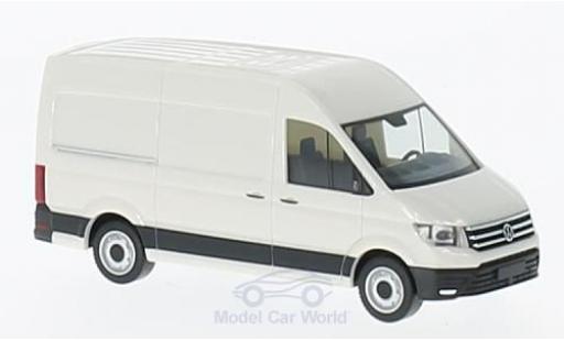 Diecast model cars Volkswagen Crafter Kasten van Hochroof white 2016 1/87 Herpa
