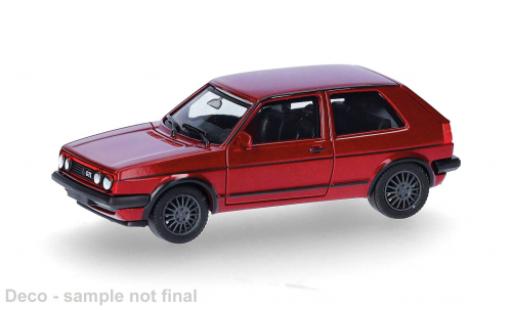 Diecast model cars Volkswagen Golf GTI II red 1/87 Herpa