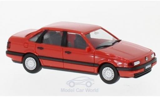 Diecast model cars Volkswagen Passat Base red H-Edition with Kennzeichenbedruckung 1/87 Herpa