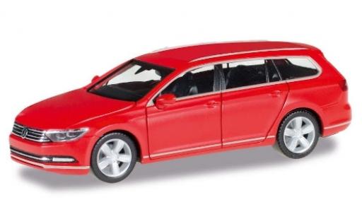 Diecast model cars Volkswagen Passat Base Variant red 1/87 Herpa