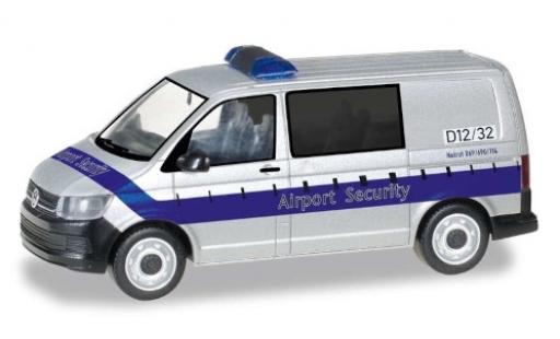 Diecast model cars Volkswagen T6 T6 Bus Airport Security / Fraport 1/87 Herpa