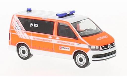 Diecast model cars Volkswagen T6 T6 Bus Malteser openbach 1/87 Herpa
