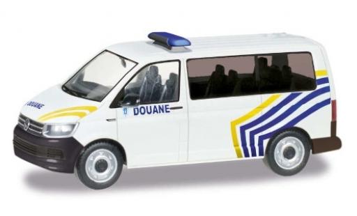 Diecast model cars Volkswagen T6 T6 Bus Zoll Belgien / Douane 1/87 Herpa