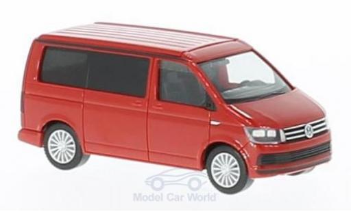 Diecast model cars Volkswagen T6 T6 California red 1/87 Herpa