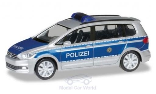Diecast model cars Volkswagen Touran Base Police Berlin 1/87 Herpa