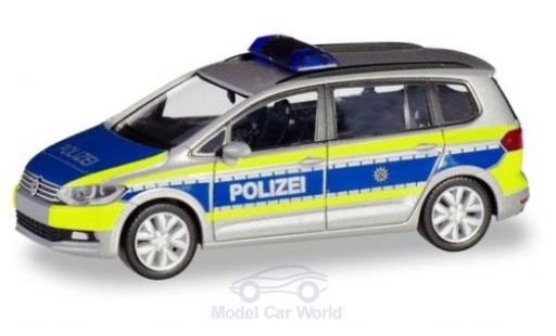 Diecast model cars Volkswagen Touran Base Police Nordrhein-Westfalen 1/87 Herpa