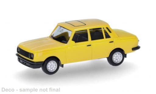 Diecast model cars Wartburg 353 Base yellow 1984 1/87 Herpa