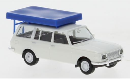 Diecast model cars Wartburg 353 Tourist avec Tente sur toit dans le &Atilde;&copy;tat de conduite 1/87 Herpa
