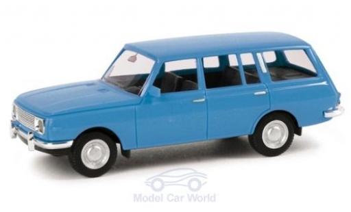 Diecast model cars Wartburg 353 Tourist blue 1966 1/87 Herpa