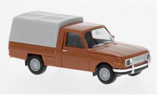 Diecast model cars Wartburg 353 Trans brown/grey 1966 1/87 Herpa